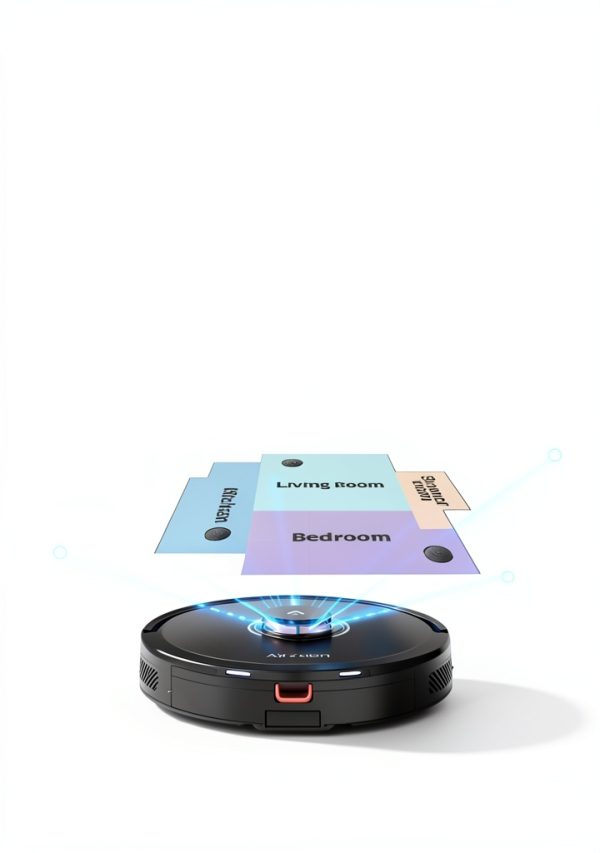 Airzeen Robot Vacuum Mop Q10 Pro Black 5000Pa Suction Self Empty-2