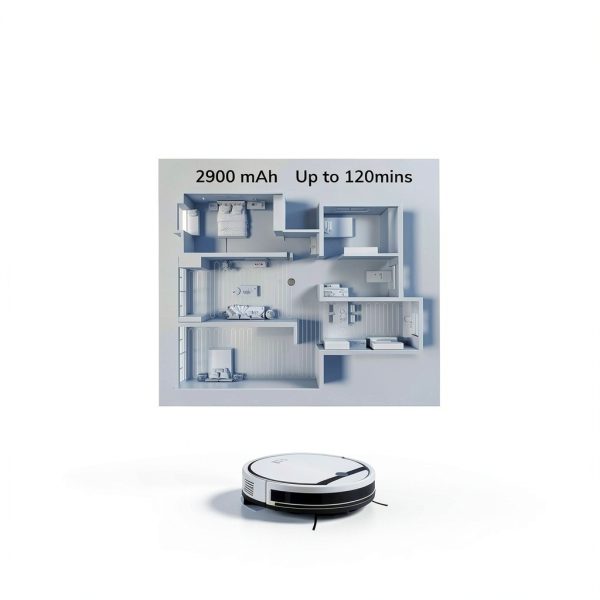 ILIFE Robot Vacuum and Mop Combo V3x 3000Pa 120min Robotic Cleaner-5