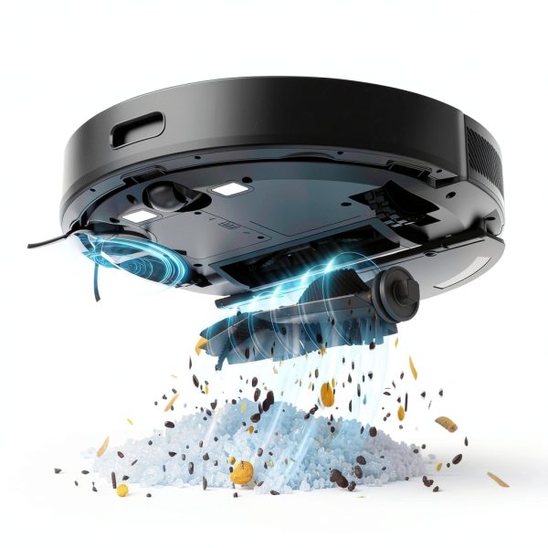 Tikom L8000 Pro Robot Vacuum and Mop Combo 6000Pa Suction Pure Black-2